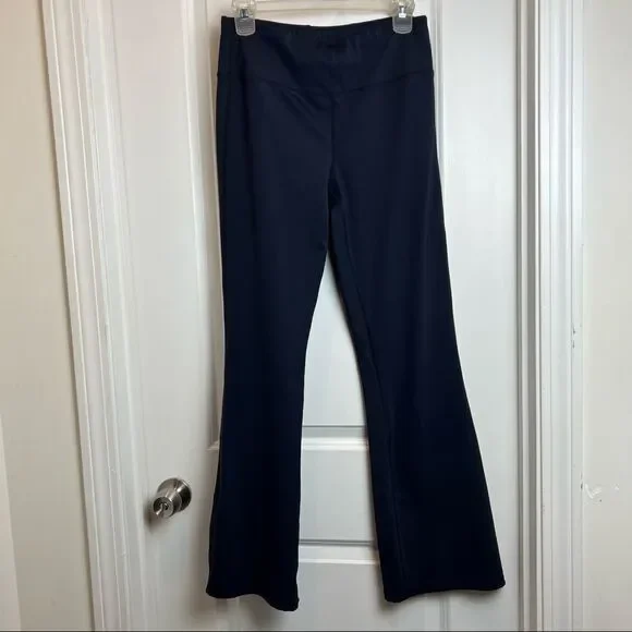 Pro Mover Navy Blue Spandex Bell Bottom Leggings Size Large - Picture 6 of 8